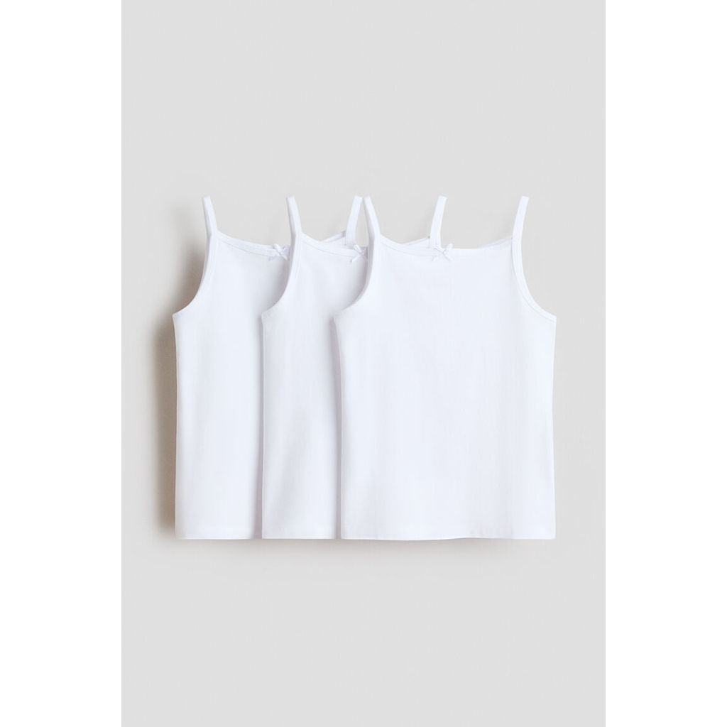 H&M(เอชแอนด์เอ็ม) ชุดเสื้อสายเดี่ยวผ้าฝ้าย 3 ชิ้น เด็กหญิง 1342739_2