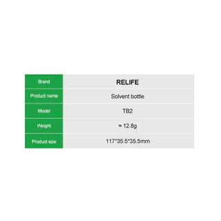 ขวดน้ำยา ใช้สำหรับซ่อมโทรศัพท์มือถือ RELIFE TB2 ขวดหยดน้ำยา ขวดฉีดน้ำยาแบบเข็ม ขวดน้ำยาซ่อมมือถือ ขวดหยดฟลักซ์ มีสเกล