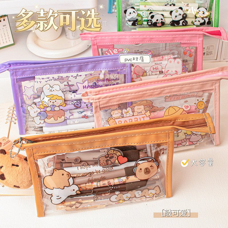 กระเป๋าดินสอ ลายการ์ตูน ใส่เครื่องเขียน อุปกรณ์การเรียน