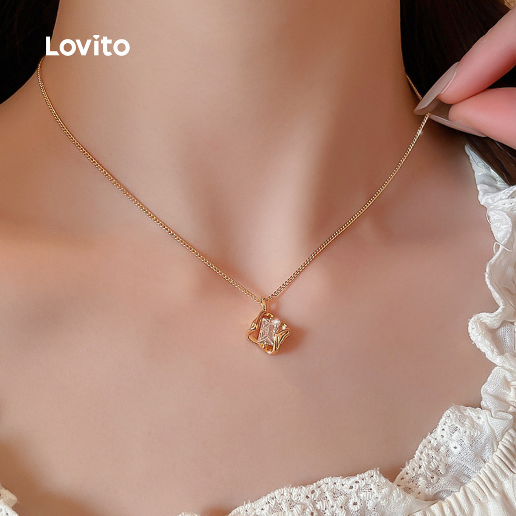 Lovito  สร้อยคอหรูหราสวยงาม LFA111014