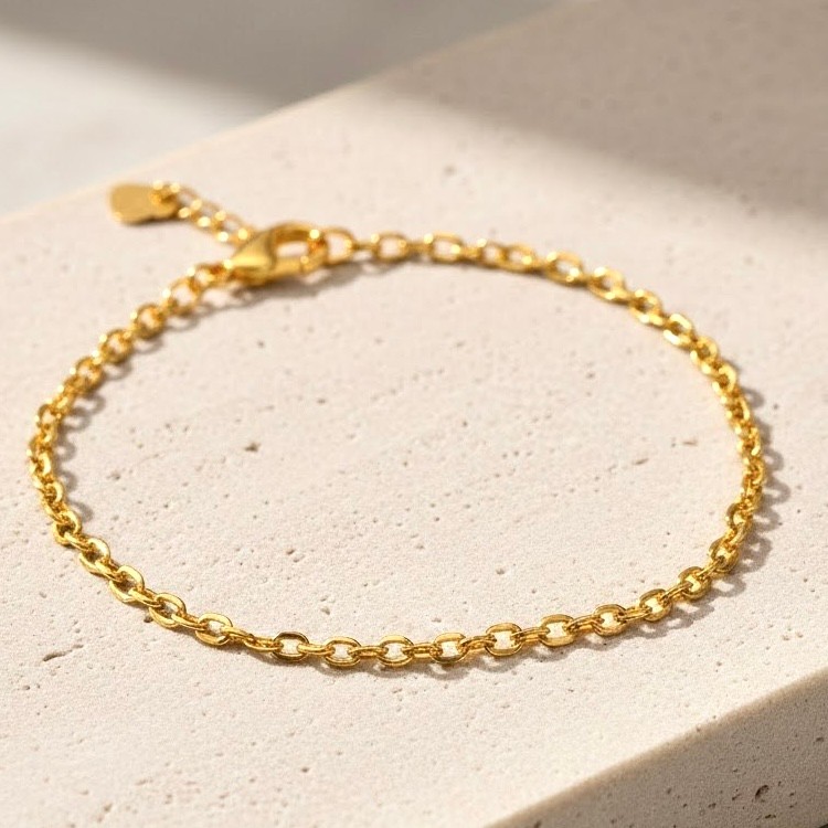 KT Gold Bangkok Anchor Bracelet แหวนแฟชั่นสําหรับสวมใส่ทุกวัน