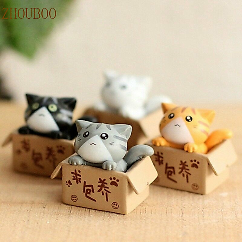 ตุ๊กตาแมวจิ๋ว DIY สำหรับตกแต่งสวน