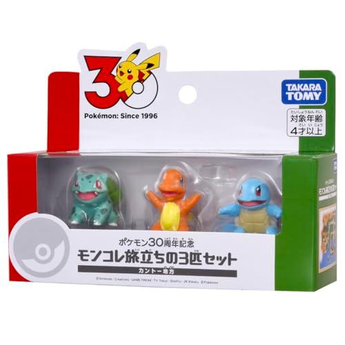 Takara Tomy 寶可夢30週年紀念版 MonColle Journey 三款寶可夢套裝 關都地區[Direct from Japan] JAN:4904810996347