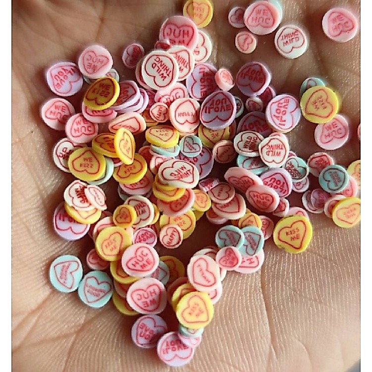 ♥️fimo heart Mix sizes 🎈 special design ⛄🌟