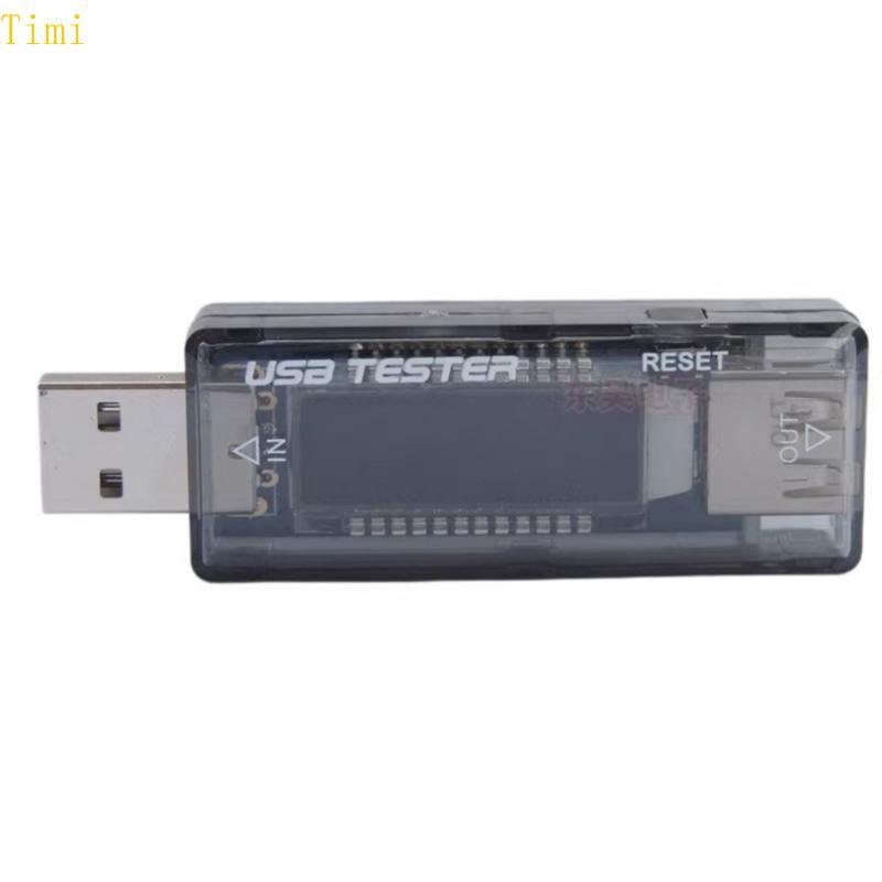 Timi USB Power Meter Tester USB มัลติมิเตอร์ USB แรงดันไฟฟ้า Current Power Tester รองรับ QC2 0 สําหร