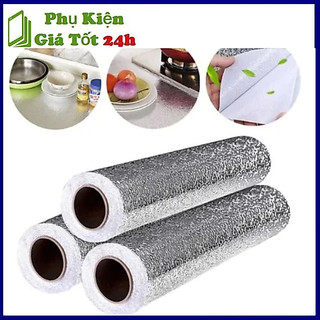 Cuộn giấy bạc dán bếp cách nhiệt, chống thấm, chống cháy, dễ lau chùi vết dầu mỡ (3m x 60cm) (2m x 60cm)