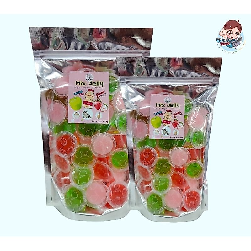 Jelly Mixed ขนมเยลลี่มิกซ์รสผลไม้รวม ขนมสำหรับสัตว์เลี้ยง ชูก้าร์ กระรอก กระต่าย สัตว์เล็กฟันเเทะ