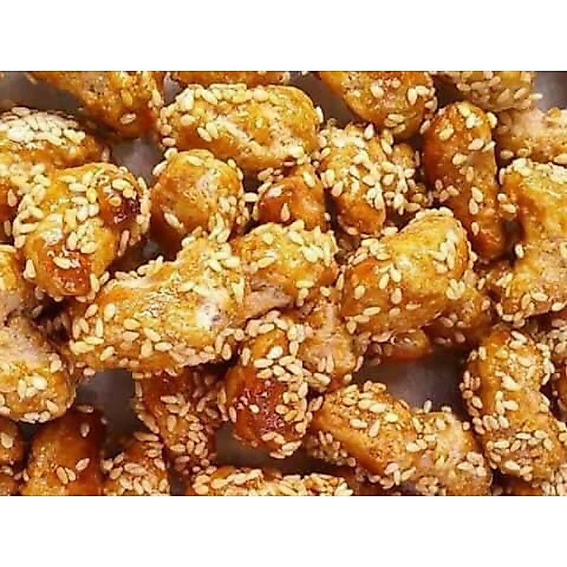 ถั่วกรอบแก้ว ถั่วลิสงเคลือบน้ำตาลและงา เม็ดใหญ่ อร่อย สด ใหม่ 250กรัม Krobkaew Peanuts (HB)