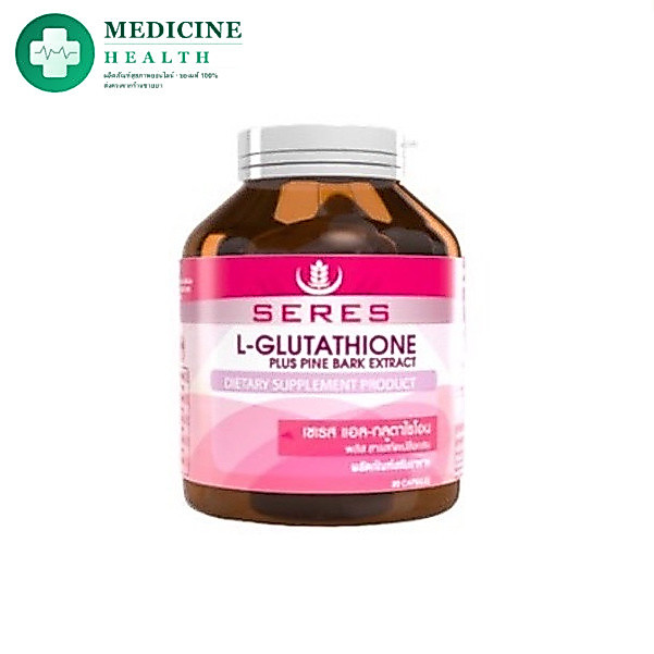 SERES L-Glutathione เซเรส แอล-กลูตาไธโอน อะเซโรล่าเชอร์รี่ เมล็ดองุ่น คอลลาเจน 30 แคปซูล