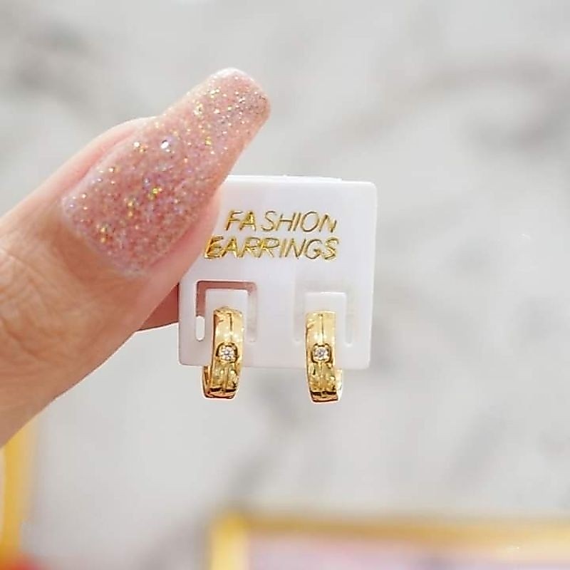 ER01 ต่างหูเศษทอง24k เกรดพรีเมี่ยม ต่างหูทอง ต่างหูแฟชั่น ผู้หญิง