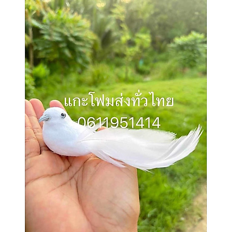 นก #นกจิ๋ว #นกสำลี #นกโฟม #นกตกแต่ง