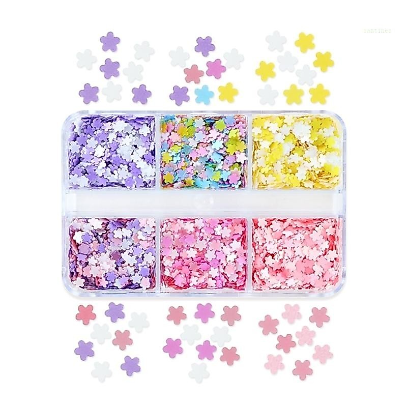 San * ดอกไม้เงา Glitter เรซิ่นบรรจุ Micro Flakes เลื่อมอีพ็อกซี่เรซิ่นแม่พิมพ์ฟิลเลอร์สําหรับ DIYJewelry ทําเล็บ De