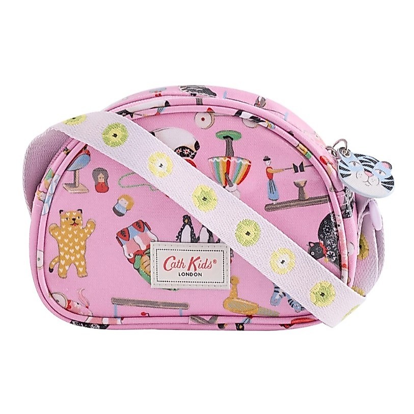 Cath Kidston Kids Girl Half Moon Crossbody Toys Alive Pink