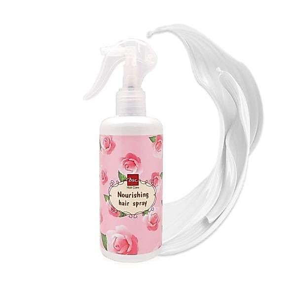 BSC hair care nourishing Hair Spray 300ml. สเปร์ยบำรุงผมเเละปกป้องผมจากความร้อน