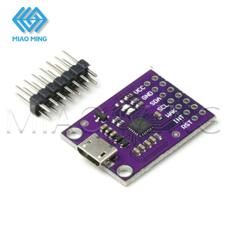 โมดูลแปลง USB เป็น SMBus I2C 1 ชิ้นเข้ากันได้กับ CP2112 MIAO MING