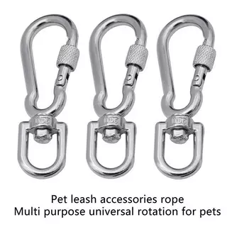 Beartwok7] สแตนเลสตะขอ Snap Swivel Loing สายจูงสุนัข Bule Qui Release Bule Carabiner คลิปสําหรับสุนัขเดิน Camping ใหม่