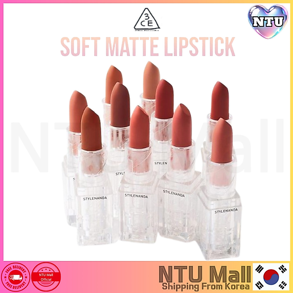 [3CE] Soft Matte Lipstick 3.5g - 19 สี