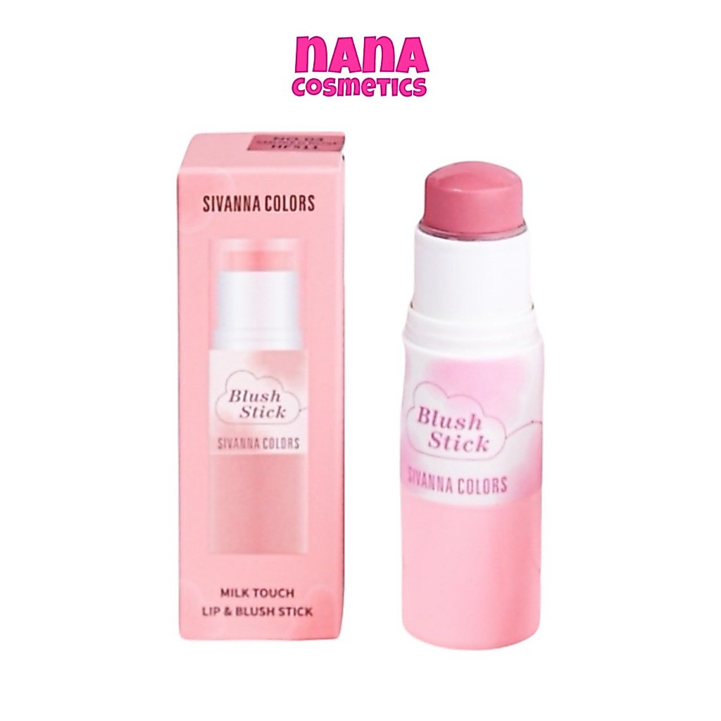 HF511 ซีเวนน่า คัลเลอร์ส มิลค์ ทัช ลิป แอนด์ บลัช สติ๊ก บลัชออนเนื้อครีม Sivanna Colors Milk Touch L