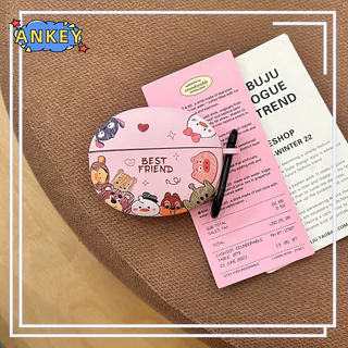 Suitable for OPPO Enco Air5s Bluetooth Earphone Protective Case Oppo Air5 Pro Cute Cartoon Water Sticker Pattern Protective Case with Hook