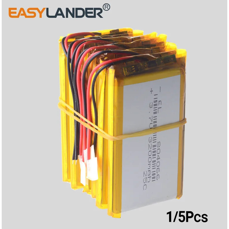 3.7V 3000mAh 804066 แบตเตอรี่ลิเธียมโพลิเมอร์แบบชาร์จไฟได้ 804065 แบตเตอรี่