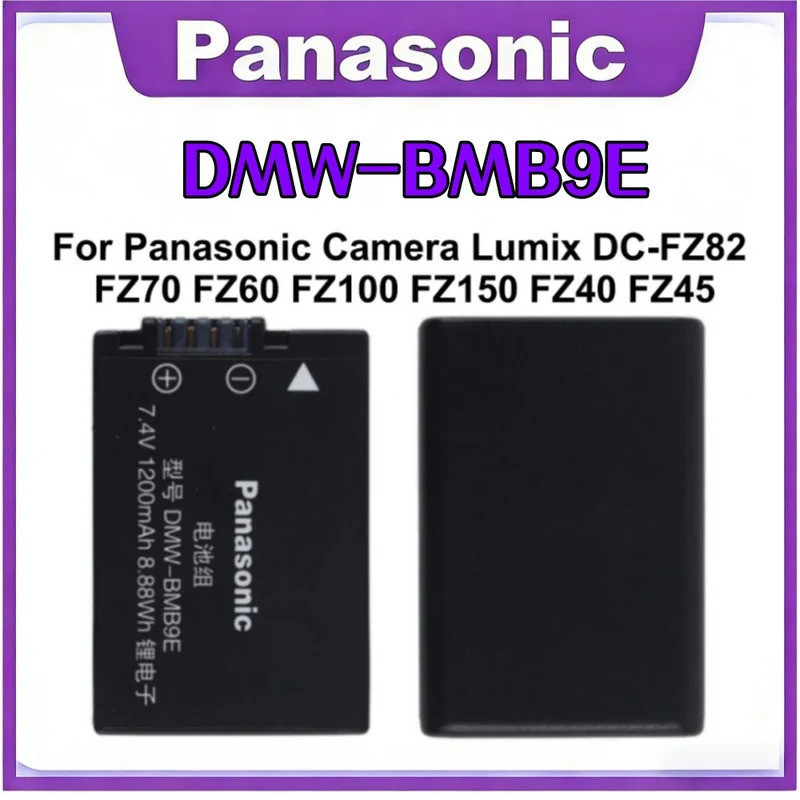 Original DMW-BMB9E DMW BMB9 BMB9E แบตเตอรี่สําหรับ Panasonic Lumix DC-FZ82 FZ70 FZ60 FZ100 FZ150 FZ4