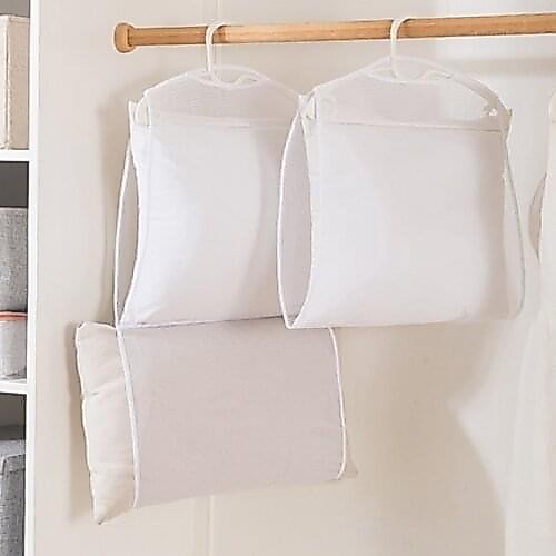 changtingตาข่ายตากหมอนสีขาว แบบแขวน ระบายอากาศดี ประหยัดพื้นที่| White Mesh Pillow Drying Net