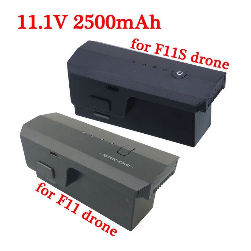 11.1V 2500mAh แบตเตอรี่ Lipo สําหรับ SJRC F11S 4K/ F11S PRO RC Drone 11.1 V 2500 mAh กล้อง Drone แบต