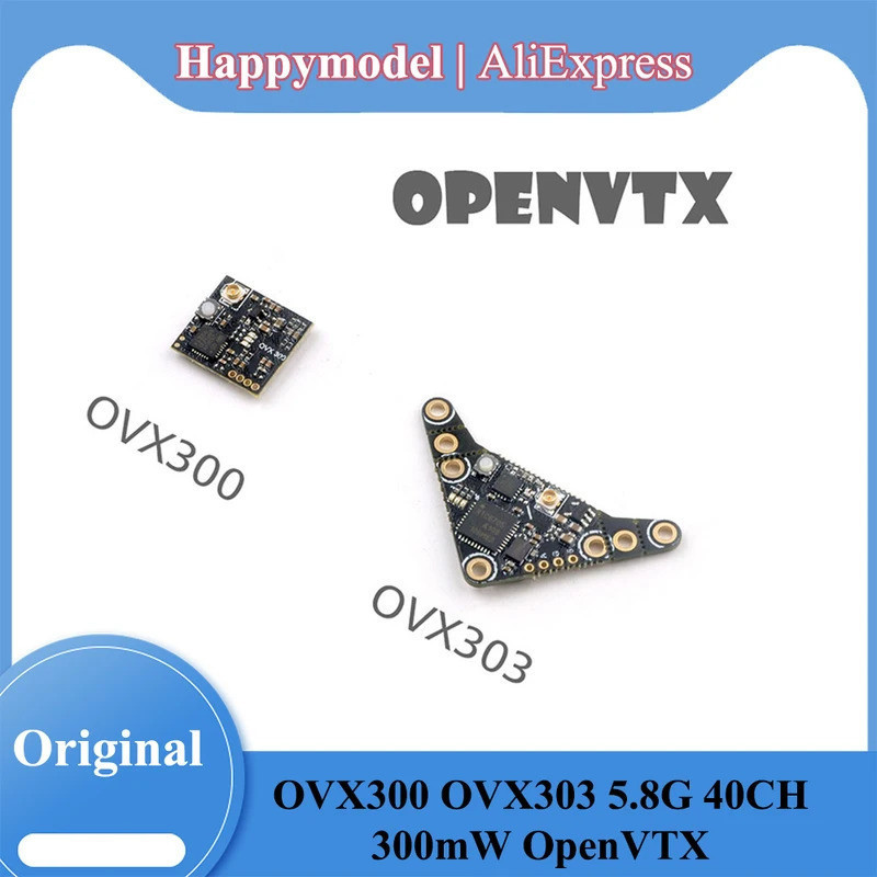 Happymodel OVX300 OVX303 5.8G 40CH 300mW ปรับ OpenVTX วิดีโอ Micro เครื่องส่งสัญญาณสําหรับ RC FPV Ti