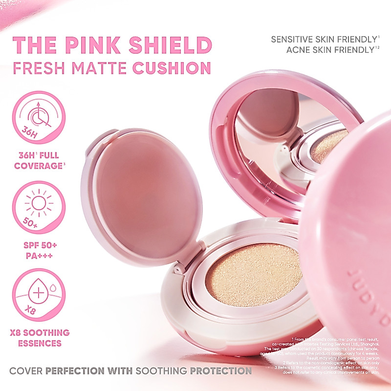 Judydoll FRESH MATTE CUSHION The Pink Shield คอนซีลเลอร์ป้องกันแสงแดด SPF 50+ PA+++