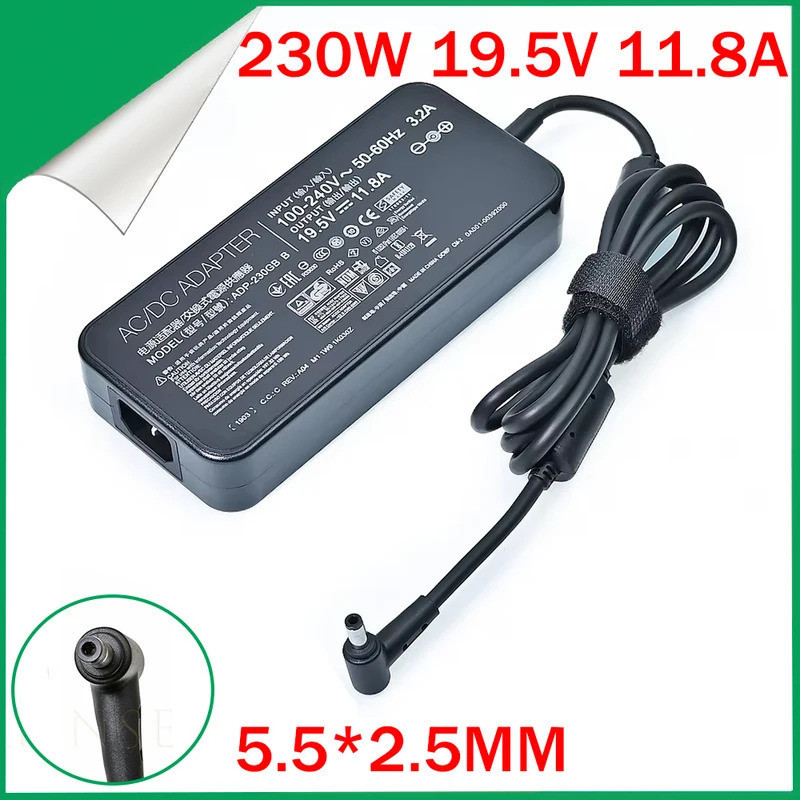 19.5V 11.8A 230W สําหรับ ASUS AERO 15-Y9-4K80P AERO 15-X9-RT4K5MP GAMING แล็ปท็อปอะแดปเตอร์ ZX8-CR5S