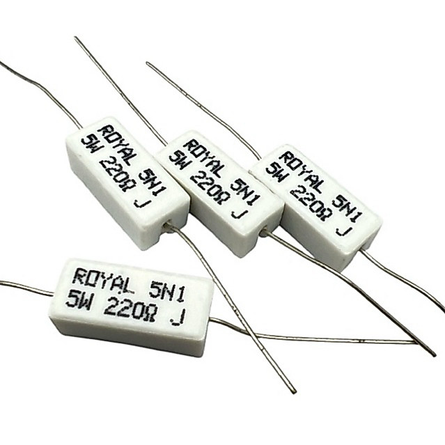 ตัวต้านทาน ROYAL 220โอม 5W 5N1 (แพ็ค10ตัว) พร้อมส่ง