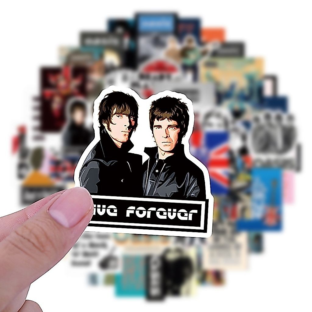 สติ๊กเกอร์ Oasis โอเอซิส เพลงร็อค วงร็อค กราฟฟิตี้ กันน้ำ (แพ็ค 50 ชิ้น)