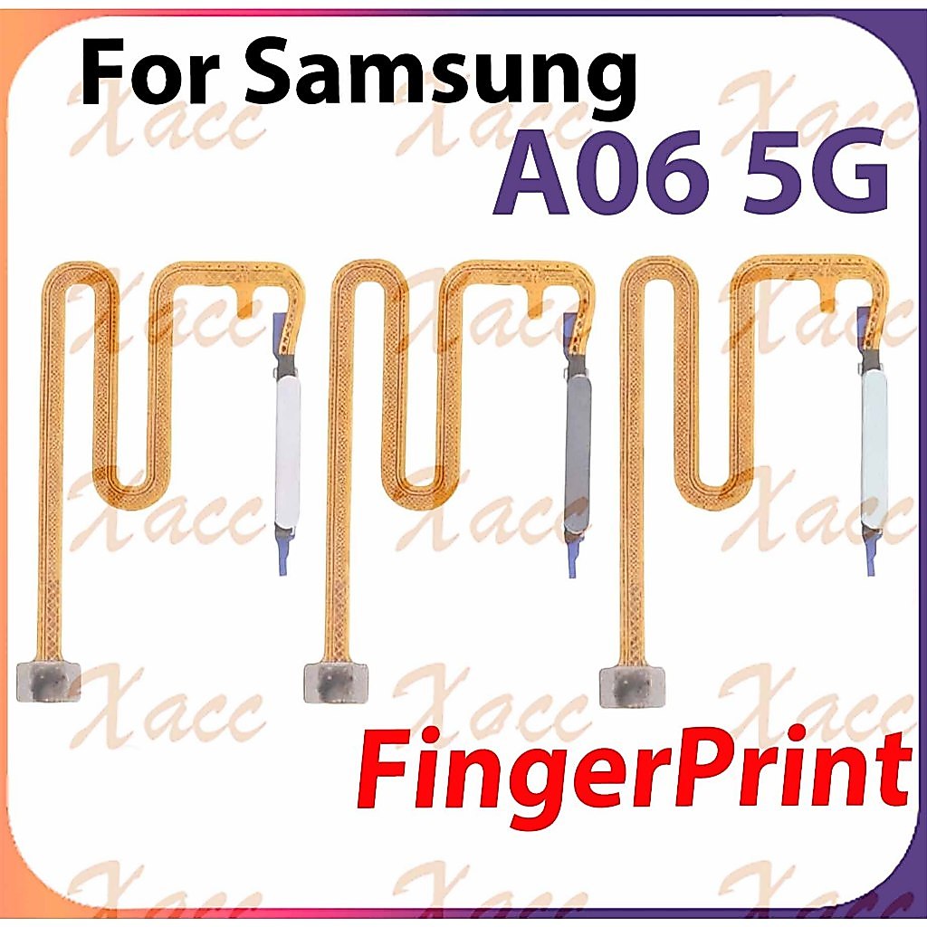 สําหรับ Samsung Galaxy A06 5G ปุ่ม Flex Cable ON OFF Switch พร้อมลายนิ้วมือ Touch ID Sensor โทรศัพท์อะไหล่ติดตั้ง
