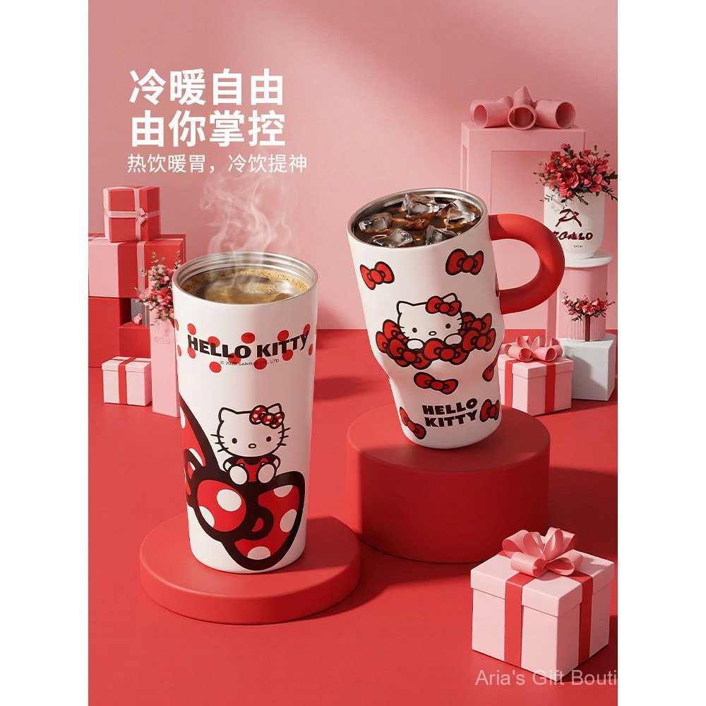 [Aria] แม่บ้านสมัยใหม่ hellokitty Water Cup Coffee Thermos Cup