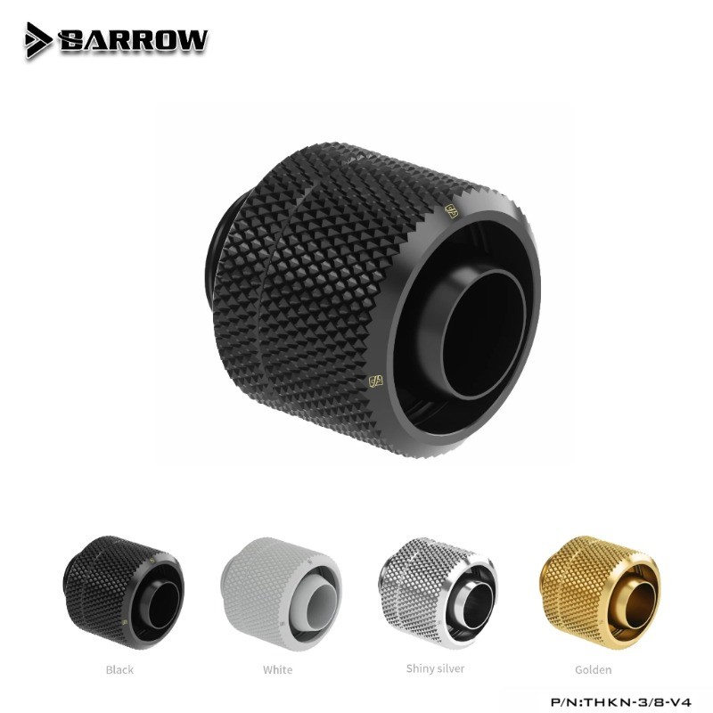 Barrow THKN-3/8-B03 ข้อต่อท่อนิ่ม G1/4 นิ้ว ID*1/2 นิ้ว OD 10x13 มม. สําหรับท่อนิ่ม
