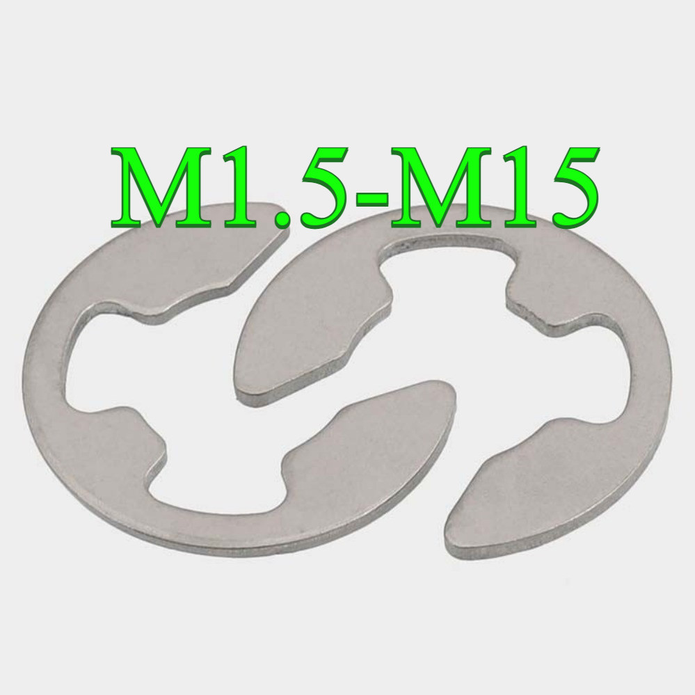 แหวนยึดเปิดสแตนเลส 316 E-Type Snap Ring M1.5-M15 (PW-DQ-TH)