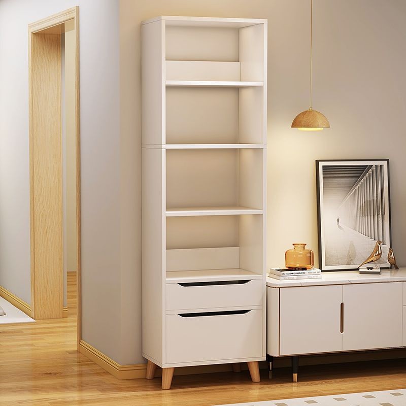 ชั้นหนังสือ 5ชั้น ชั้นวางหนังสือไม้ การจัดเก็บอเนกประสงค์ วางในห้องนั่งเล่นหรือห้องนอน จุของได้เยอะ ดีไซน์ทันสมัย