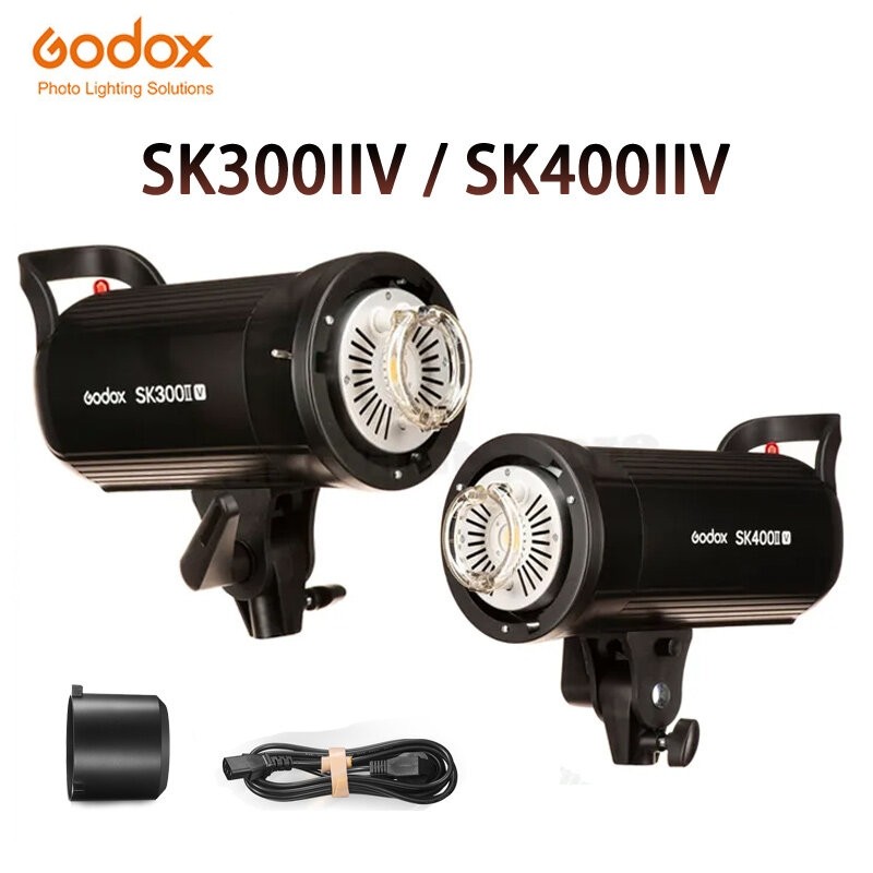 Godox SK300IIV SK400IIV 300W 400W สตูดิโอ Strobe แฟลช 2.4G ไร้สาย X ระบบ 5600K พร้อมหลอดไฟ LED