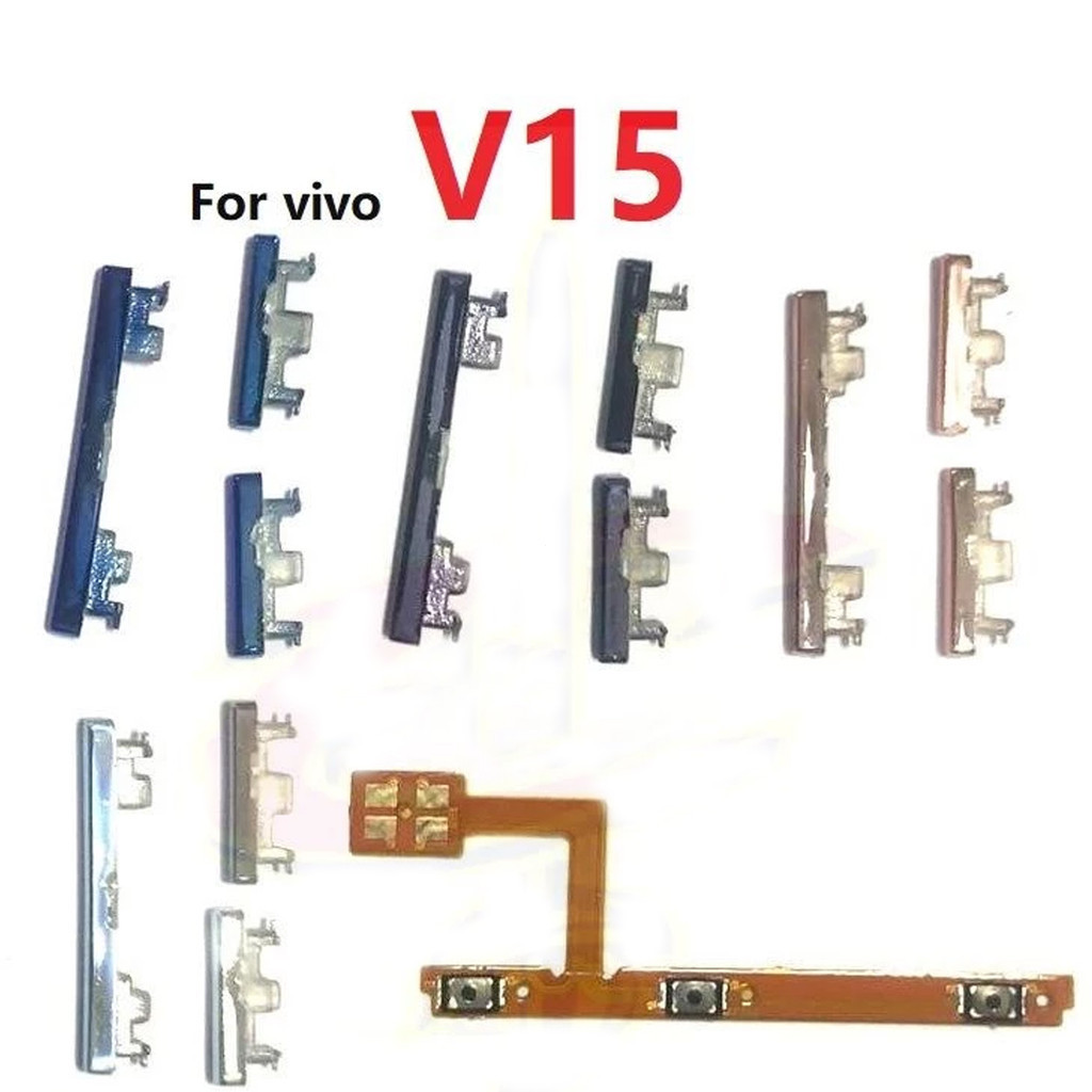 เปิดไฟปิด Volume Up Down สวิทช์ปุ่มด้านข้าง Flex Cable สําหรับ vivo V15