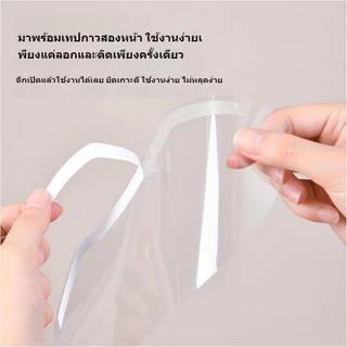 BOFEI 100 ชิ้น หน้ากากตัดผม, ร้านทําผม ใส สติกเกอร์หน้าม้า ตัดผม หน้ากากตัดผม เด็ก แว่นตาตัดผม หน้ากากใบหน้า