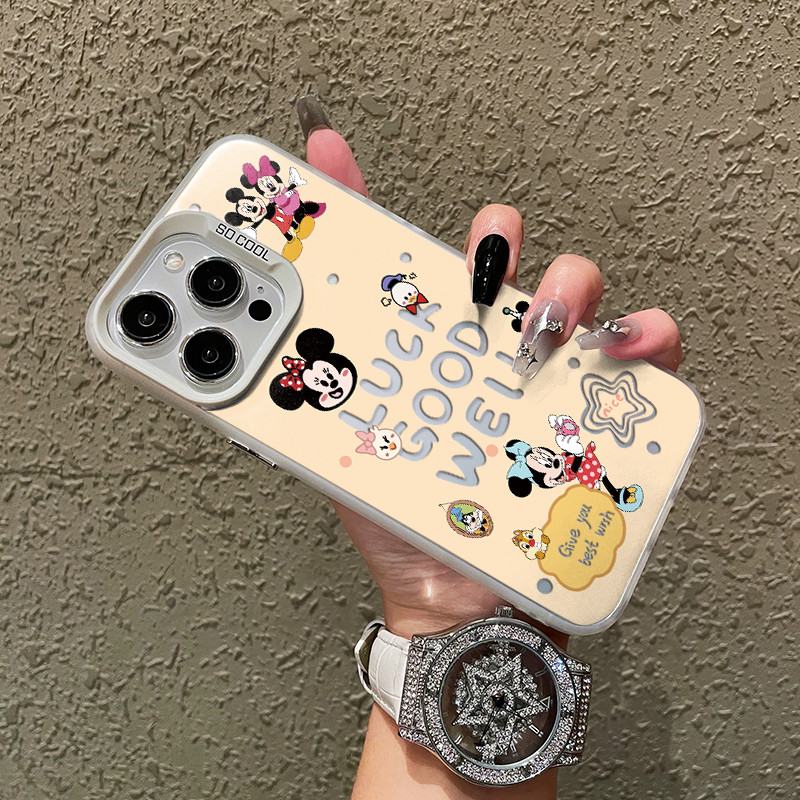 Mickey Minnie สําหรับ Vivo Y17 Y12 Y12S Y30 Y7S Y50 Y100 S10 S10E V23E V23 V25 V27 V29 X60 X70 X80 X90 X100 X200 PRO เต็มรูปแบบ 11 Pro IQOO 7 ราคา ถูกที่สุด ดีลบีเคเค แกลเลอรีภาพที่ 4