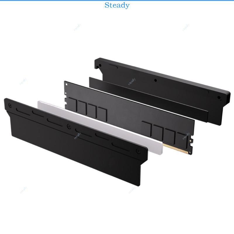 Steady Memory Heat Sink 140x35x9 มม.ฮีทซิงค์ระบายความร้อนอลูมิเนียมสําหรับ DDR5 DDR4 DDR3 PC