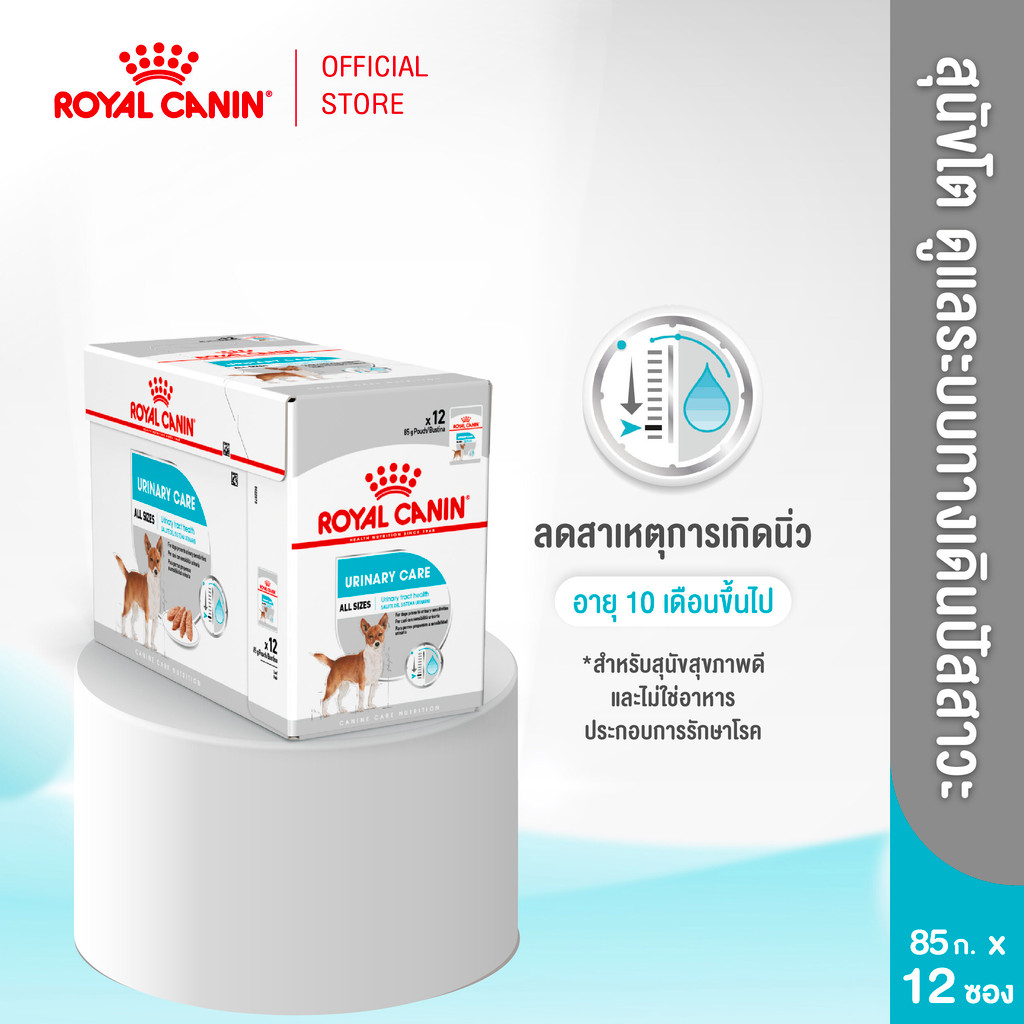 [12 ซอง] Royal Canin Urinary Care Pouch Loaf อาหารเปียกสุนัขโตทุกขนาด ดูแลสุขภาพทางเดินปัสสาวะ Wet Dog Food,โรยัล คานิน