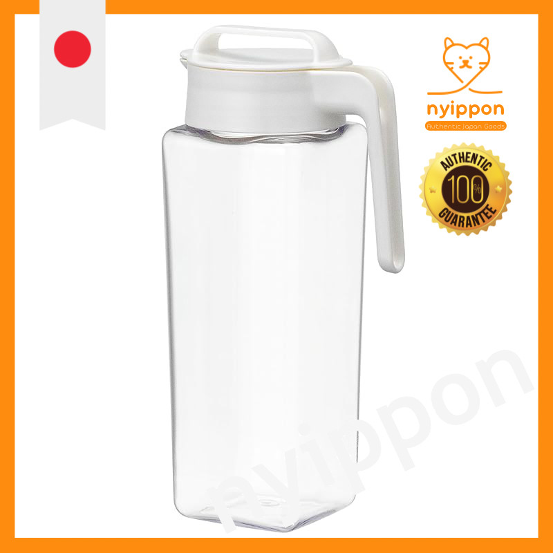 Iwasaki Kogyo Lastro Wear Square Pitcher, Heat-Resistant Water Bottle, 2.1L, Made in Japan, for Iced
