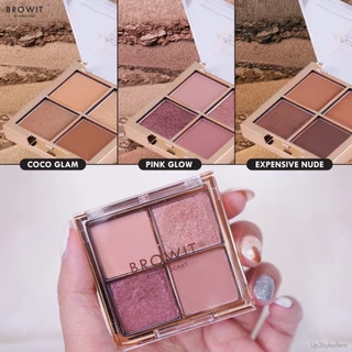 Browit Eyeshadow palette พาเลทอายแชโดว์น้องฉัตร มี 5 เฉดสี (1ชิ้น)