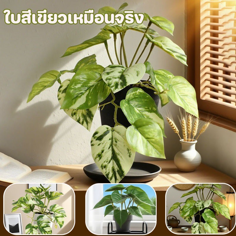 จลองพืชบอนไซ ต้นไม้ปลอมบอนไซสําหรับ ต้นบอนไซจำลอง กระถางต้นไม้จำลอง ต้นไม้ประดิษฐ์กระถางเล็ก สำหรับแต่งบ้านออฟฟิศ - รูปที่ 3