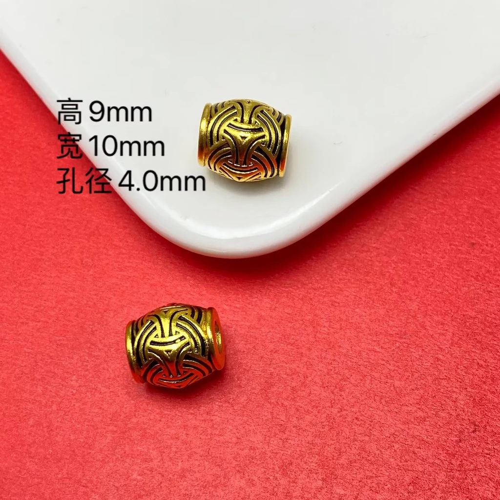 Tattoo Square Bead Love Barrel Bead DIY Jewelry Accessories thumbnail 3