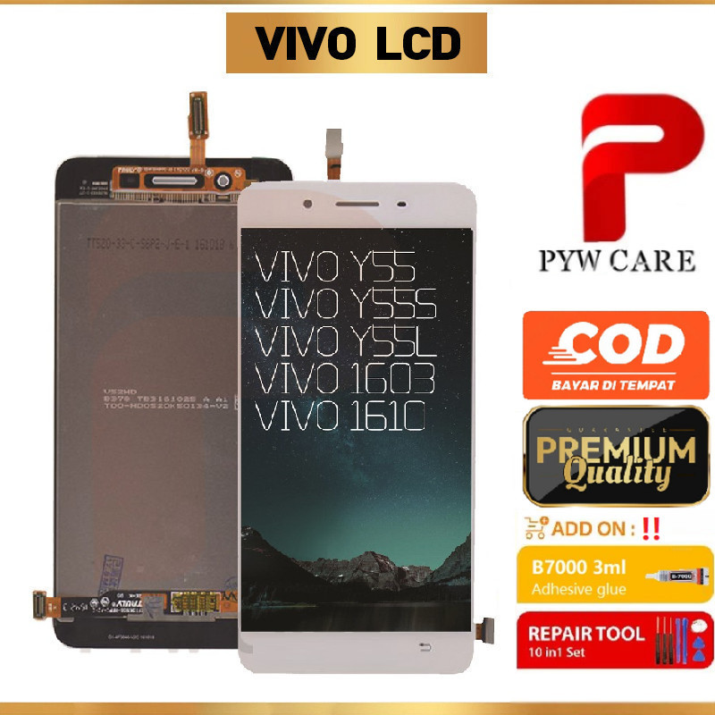 หน้าจอ LCD ที่รองรับสําหรับ Vivo Y55 / Vivo Y55S / Vivo Y55L / Vivo 1603 / Vivo 1610 หน้าจอ LCD