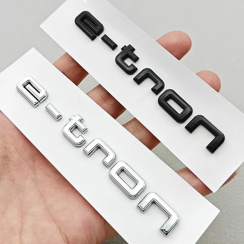 3D ABS ตัวอักษรรถ e-tron โลโก้ด้านหลังป้ายสัญลักษณ์ Decals สติกเกอร์สําหรับ Audi e-tron 30 40 45 50 