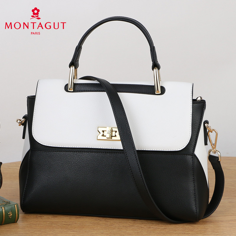 กระเป๋าถือหนังแท้สุภาพสตรี Montagut สไตล์ใหม่ พร้อมสายสะพายสำหรับทุกโอกาส
